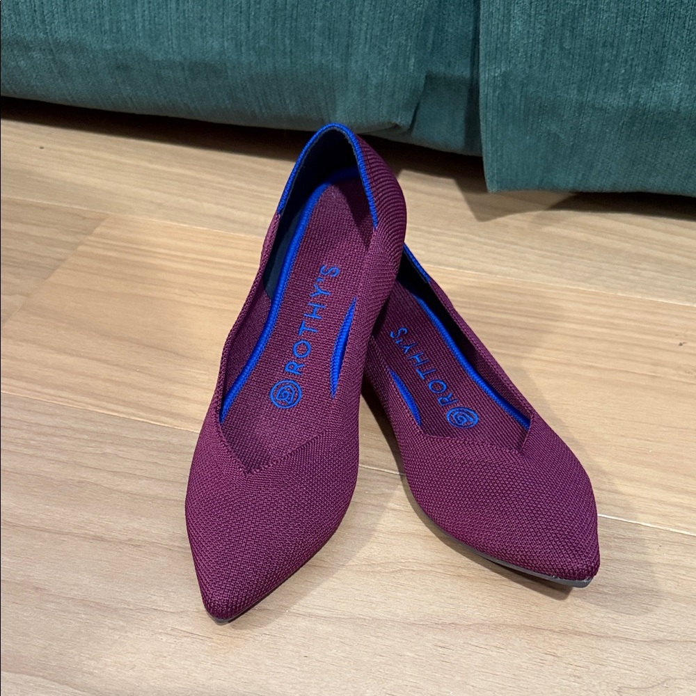 NEVER WORN Rothy's Women's Plum Pointed Toe Comfort Flats Size 7